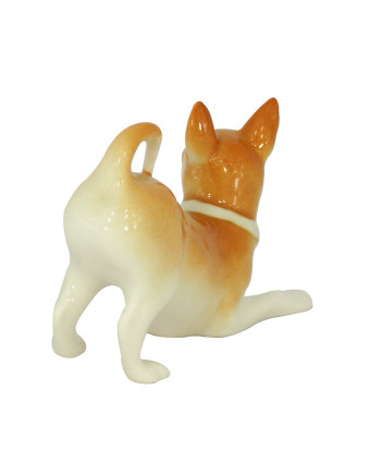 LOMONOSOV IMPERIAL PORCELAIN FIGURINE DOG CHIHUAHUA PLAYING