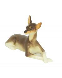 LOMONOSOV IMPERIAL PORCELAIN FIGURINE DOG TOY TERRIER
