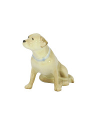 LOMONOSOV IMPERIAL PORCELAIN FIGURINE DOG LABRADOR PALE YELLOW