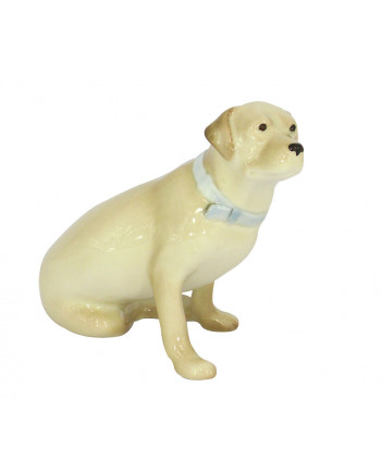 LOMONOSOV IMPERIAL PORCELAIN FIGURINE DOG LABRADOR PALE YELLOW