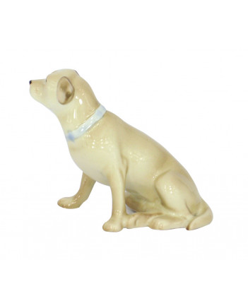 LOMONOSOV IMPERIAL PORCELAIN FIGURINE DOG LABRADOR PALE YELLOW