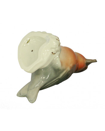 LOMONOSOV IMPERIAL PORCELAIN FIGURINE BIRD CROSSBILL RED