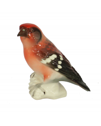 LOMONOSOV IMPERIAL PORCELAIN FIGURINE BIRD CROSSBILL