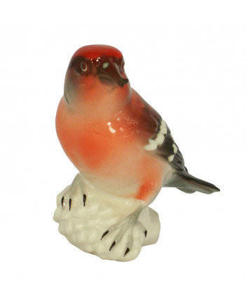 LOMONOSOV IMPERIAL PORCELAIN FIGURINE BIRD CROSSBILL
