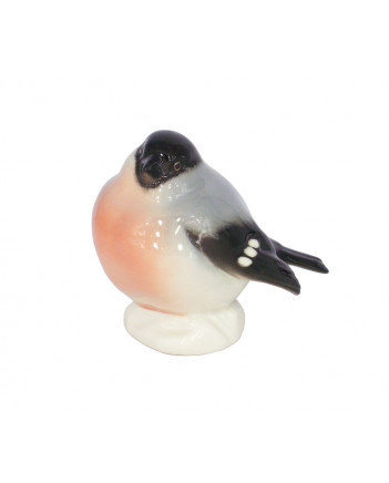 LOMONOSOV IMPERIAL PORCELAIN FIGURINE BIRD BULLFINCH