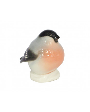 LOMONOSOV IMPERIAL PORCELAIN FIGURINE BIRD BULLFINCH