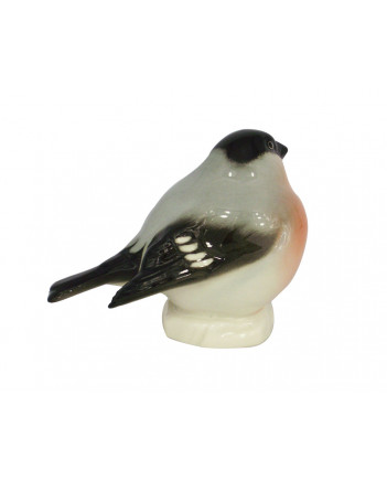 LOMONOSOV IMPERIAL PORCELAIN FIGURINE BIRD BULLFINCH