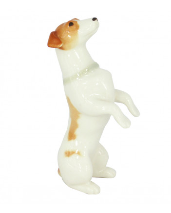 LOMONOSOV IMPERIAL PORCELAIN FIGURINE DOG JACK RASSEL STANDING