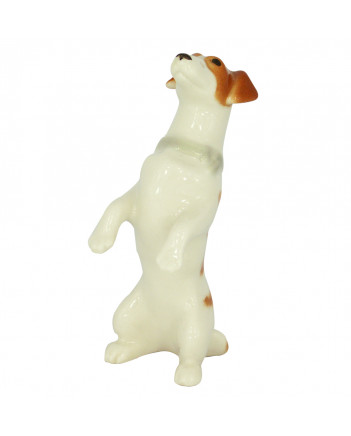 LOMONOSOV IMPERIAL PORCELAIN FIGURINE DOG JACK RASSEL STANDING