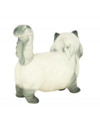 LOMONOSOV IMPERIAL PORCELAIN FIGURINE CAT BEIGE PERSIAN 