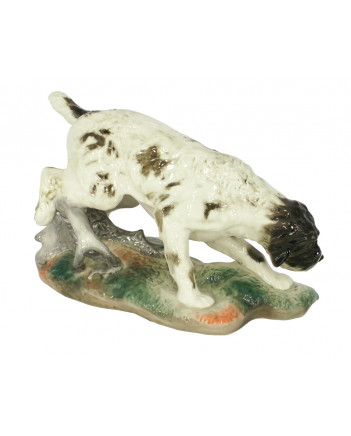 LOMONOSOV IMPERIAL PORCELAIN FIGURINE DOG GERMAN GRIFFON