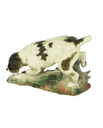 LOMONOSOV IMPERIAL PORCELAIN FIGURINE DOG GERMAN GRIFFON