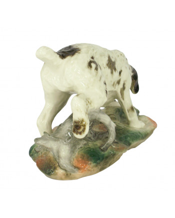 LOMONOSOV IMPERIAL PORCELAIN FIGURINE DOG GERMAN GRIFFON