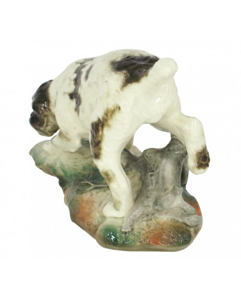 LOMONOSOV IMPERIAL PORCELAIN FIGURINE DOG GERMAN GRIFFON