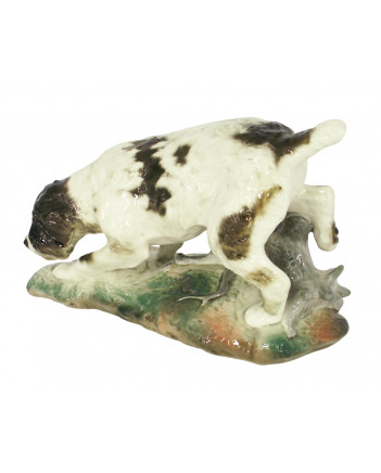 LOMONOSOV IMPERIAL PORCELAIN FIGURINE DOG GERMAN GRIFFON