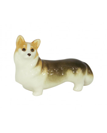 LOMONOSOV IMPERIAL PORCELAIN FIGURINE DOG WELSH CORGI