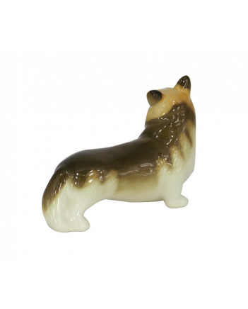 LOMONOSOV IMPERIAL PORCELAIN FIGURINE DOG WELSH CORGI