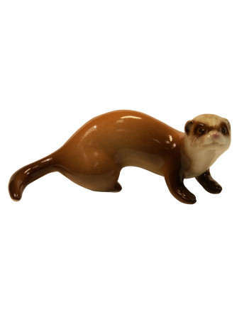 LOMONOSOV IMPERIAL PORCELAIN FIGURINE FERRET