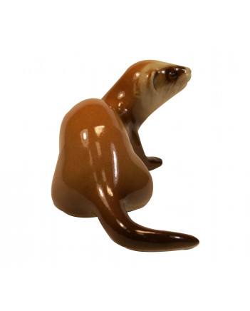LOMONOSOV IMPERIAL PORCELAIN FIGURINE FERRET