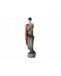 LOMONOSOV IMPERIAL PORCELAIN FIGURINE ANNA AKHMATOVA IN A SHAWL