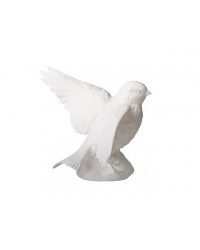 LOMONOSOV IMPERIAL PORCELAIN FIGURINE SNOWBUNTING WHITE