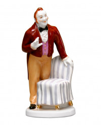 LOMONOSOV IMPERIAL PORCELAIN FIGURINE GOGOL DEAD SOULS Chichikov