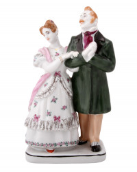 LOMONOSOV IMPERIAL PORCELAIN FIGURINE GOGOL DEAD SOULS The Manilovs Family