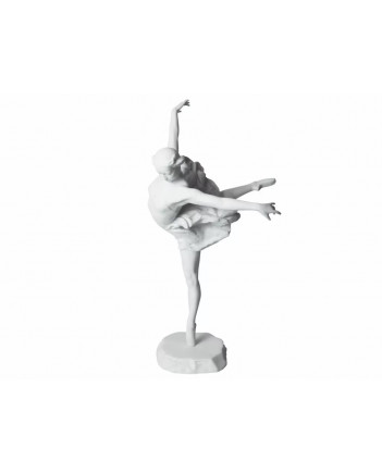 LOMONOSOV IMPERIAL PORCELAIN FIGURINE BALLET SWAN LAKE Galina Ulanova WHITE