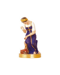 LOMONOSOV IMPERIAL PORCELAIN FIGURINE GIRL WITH BROKEN JUG