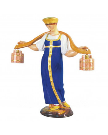 LOMONOSOV IMPERIAL PORCELAIN FIGURINE GIRL WATER CARRIER