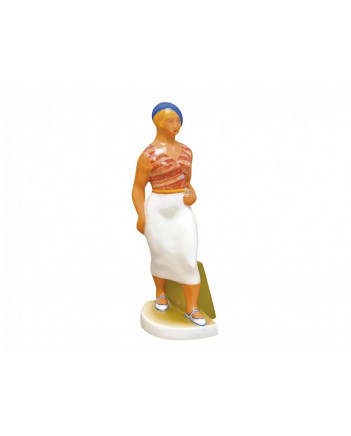 LOMONOSOV IMPERIAL PORCELAIN FIGURINE WALKING GIRL