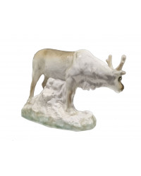 LOMONOSOV IMPERIAL PORCELAIN FIGURINE MOTHER REINDEER Painted