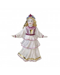 LOMONOSOV IMPERIAL PORCELAIN FIGURINE CHILDREN'S CARNIVAL FUR TREE GIRL