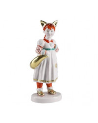 LOMONOSOV IMPERIAL PORCELAIN FIGURINE CHILDREN'S CARNIVAL FOX GIRL