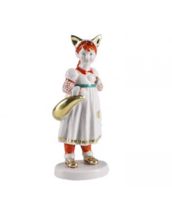 LOMONOSOV IMPERIAL PORCELAIN FIGURINE CHILDREN'S CARNIVAL FOX GIRL