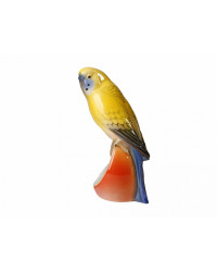 LOMONOSOV IMPERIAL PORCELAIN FIGURINE BIRD BUDGERIGAR YASHA