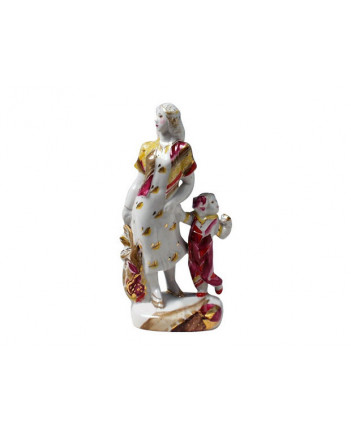 LOMONOSOV IMPERIAL PORCELAIN FIGURINE MOM AND DAUGHTER