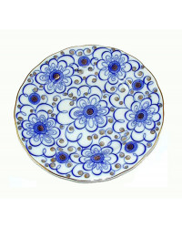 LOMONOSOV IMPERIAL PORCELAIN DESSERT PLATE TULIP BINDWEED 18 cm 7"