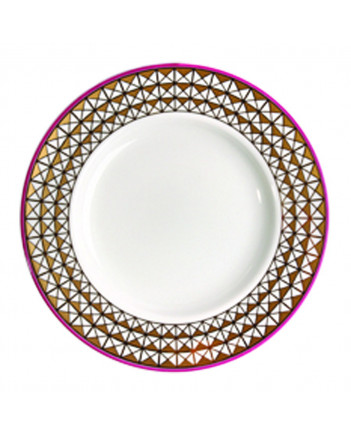 LOMONOSOV IMPERIAL PORCELAIN DESSERT PLATE MOSCOW RIVER 18 cm7"