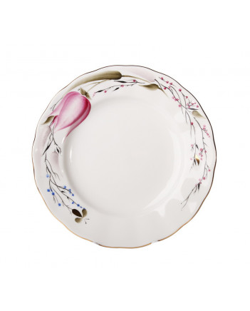 LOMONOSOV IMPERIAL PORCELAIN TEA SET SERVICE TULIP PINK TULIPS 20 Items