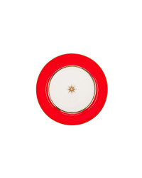 LOMONOSOV IMPERIAL PORCELAIN DINNER PLATE SCARLET 20 cm 7.9"