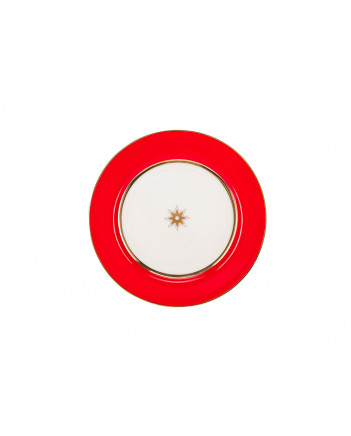 LOMONOSOV IMPERIAL PORCELAIN DINNER PLATE SCARLET 20 cm 7.9"