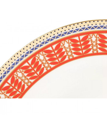 LOMONOSOV IMPERIAL PORCELAIN DINNER PLATE RUSSIAN STYLE DEEP 22 cm 8.7"