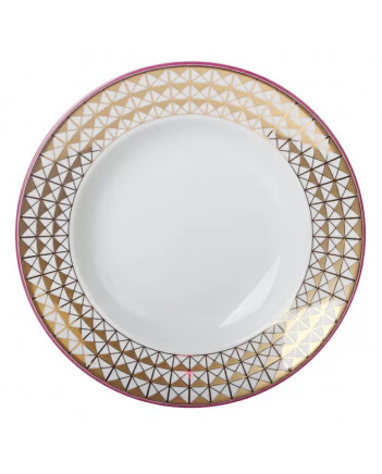 LOMONOSOV IMPERIAL PORCELAIN DINNER PLATE MOSCOW RIVER DEEP 22.5 cm 8.9"