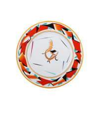 LOMONOSOV IMPERIAL PORCELAIN DECORATIVE WALL PLATE RED RIBBON 270 mm 11.6"
