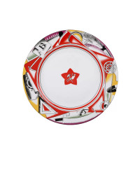 LOMONOSOV IMPERIAL PORCELAIN DECORATIVE WALL PLATE TOOLS 270 mm 11.6"
