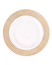 LOMONOSOV IMPERIAL PORCELAIN DINNER PLATE WONDERLAND RHOMBUS 20 cm/7.9"