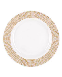 LOMONOSOV IMPERIAL PORCELAIN DINNER PLATE WONDERLAND STRIPES 27.5 cm/10.8"