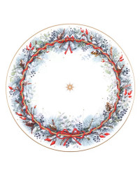 LOMONOSOV IMPERIAL PORCELAIN SERVING PLATTER KALENDA 32 cm 12.6"