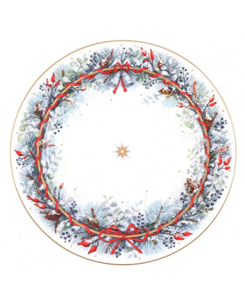 LOMONOSOV IMPERIAL PORCELAIN SERVING PLATTER KALENDA 32 cm 12.6"